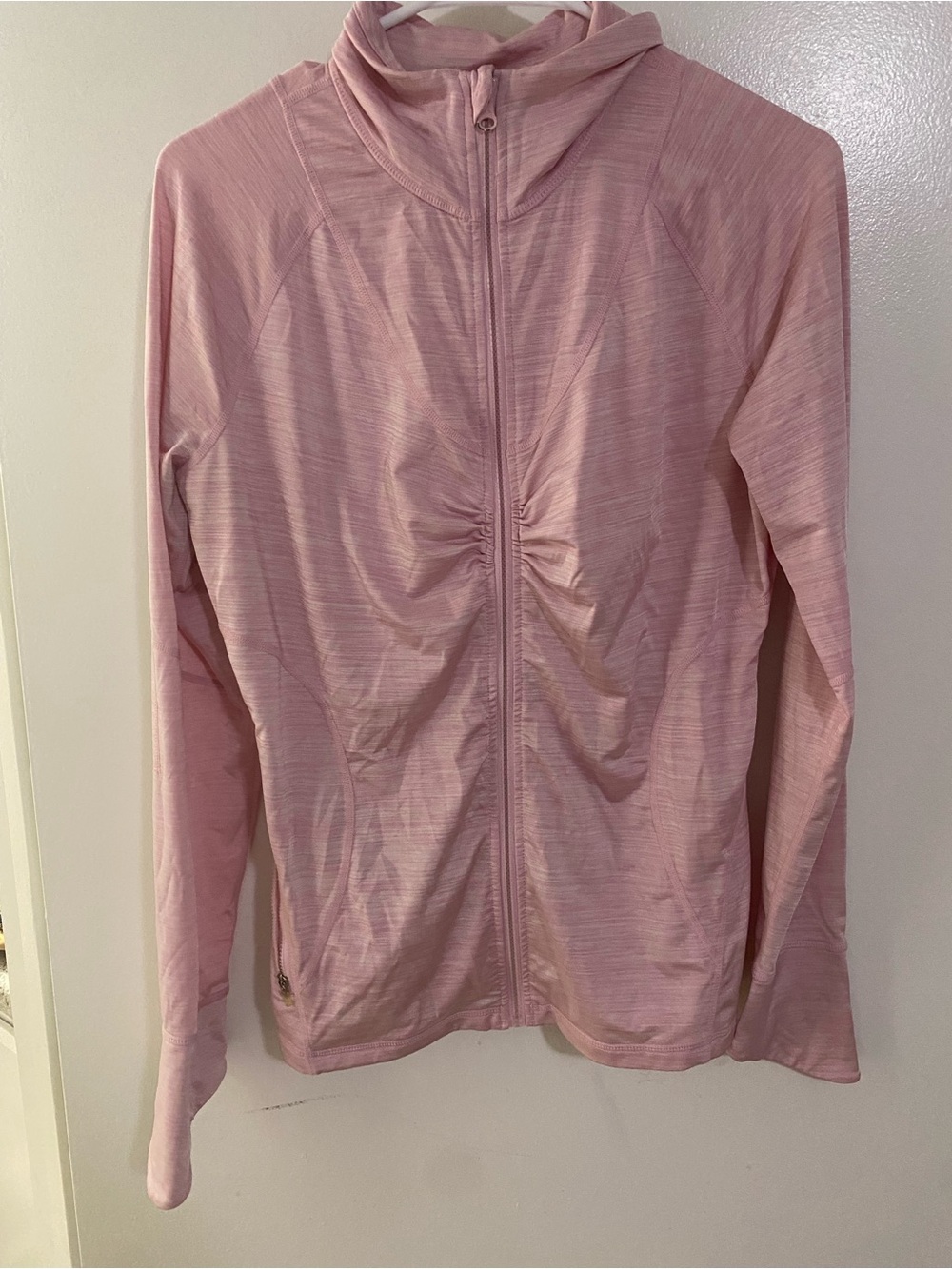 Zella Pink Hooded Zip Jacket